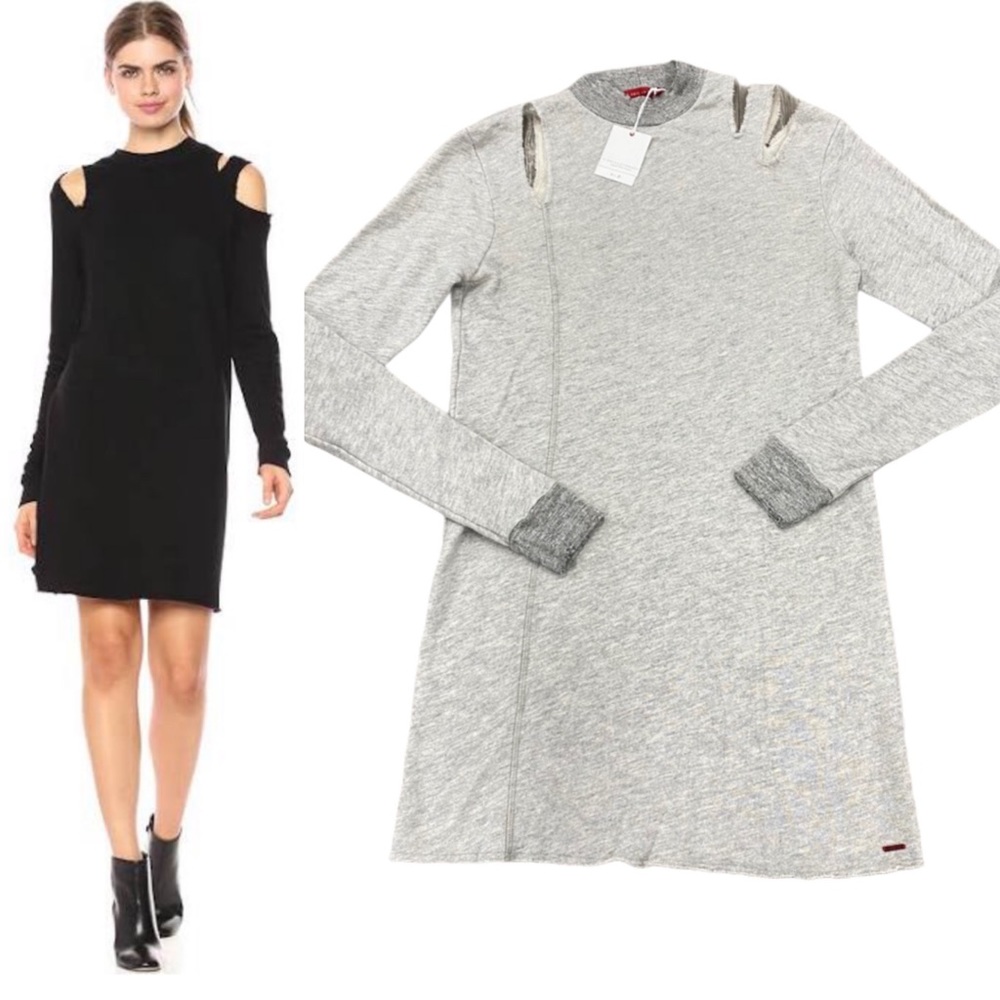 NWT N:Philanthropy Kyra Sweatshirt Dress, Grey - Picture 1 of 13